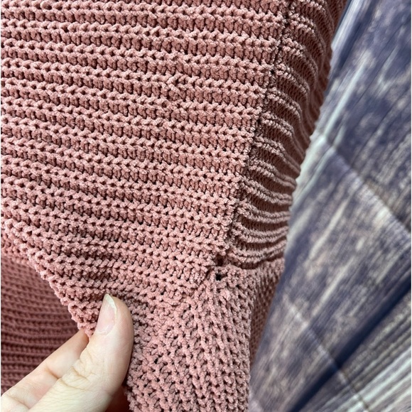 Jessica Simpson mauve pink cropped top sweater women’s size XS boho - Picture 16 of 16